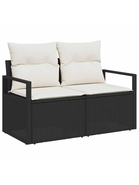 Aia söögilaudade komplekt 5 tk must ja kreem 100 x 55 x 73 cm
