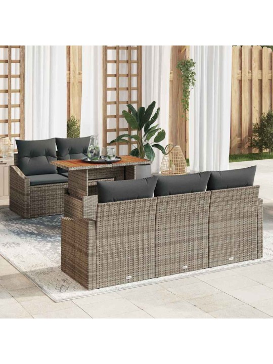 Aia söögilaudade komplekt hall ja pruun 100 x 55 x 73 cm