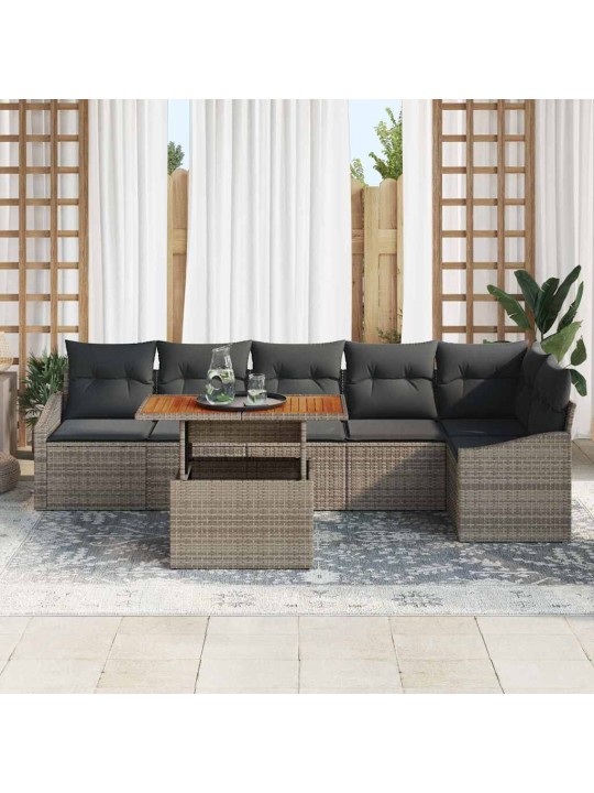Aia söögilaudade komplekt hall ja pruun 100 x 55 x 73 cm