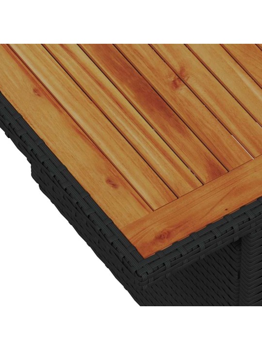 Aia söögilaudade komplekt 10 tk must ja kreem 100 x 55 x 73 cm
