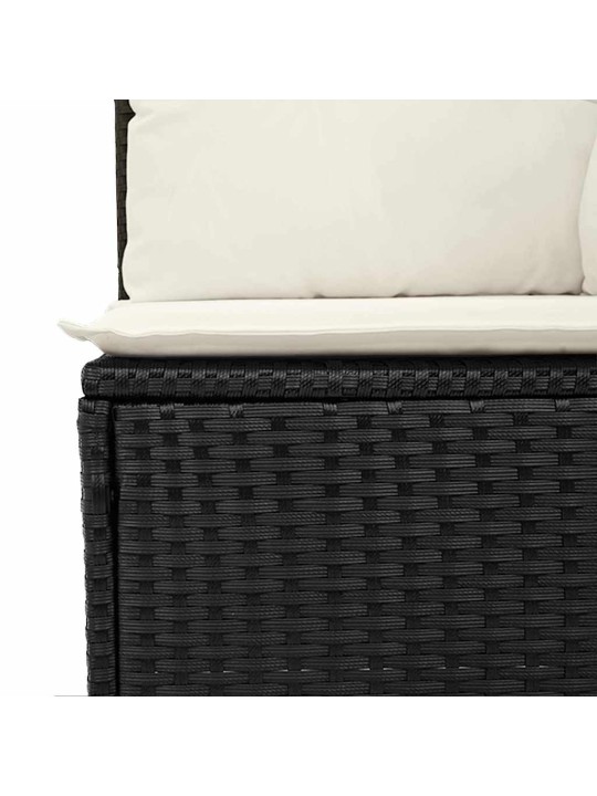 Aia söögilaudade komplekt 10 tk must ja kreem 100 x 55 x 73 cm