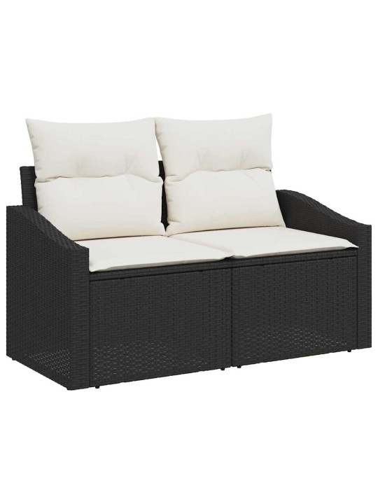 Aia söögilaudade komplekt 10 tk must ja kreem 100 x 55 x 73 cm