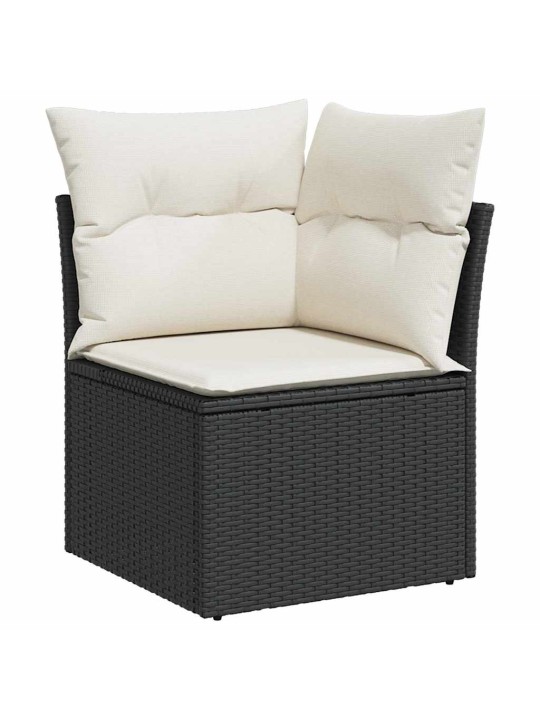 Aia söögilaudade komplekt 10 tk must ja kreem 100 x 55 x 73 cm