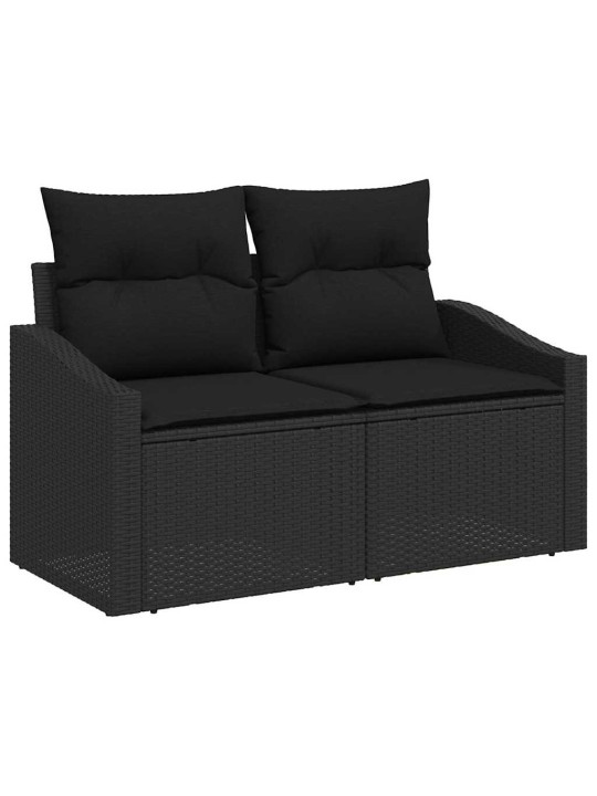 Aia söögilaudade komplekt 10 tk must ja pruun 100 x 55 x 73 cm