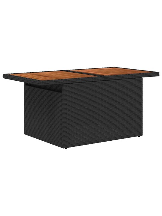 Aia söögilaudade komplekt 10 tk must ja pruun 100 x 55 x 73 cm