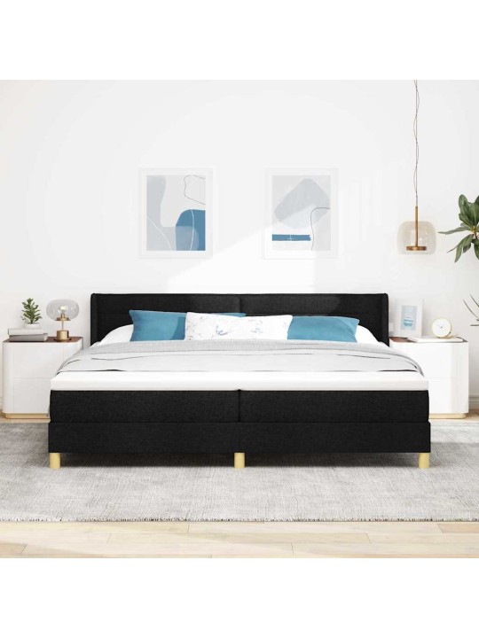 Kontinentaalvoodi must ja valge 200 x 200 cm vaht