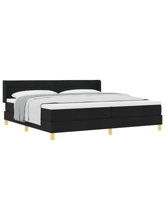 Kontinentaalvoodi must ja valge 200 x 200 cm vaht