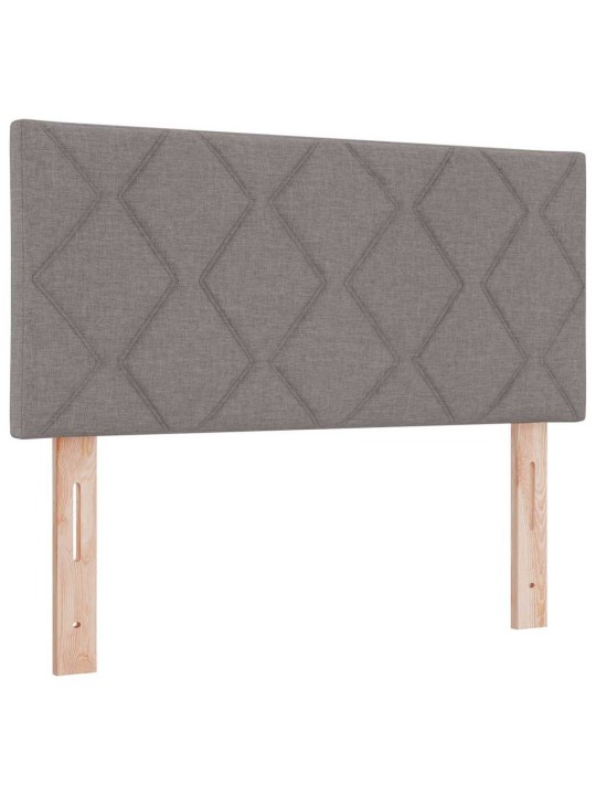 Voodiraam vedrumadratsiga pruunikashall 90 x 200 cm kangas