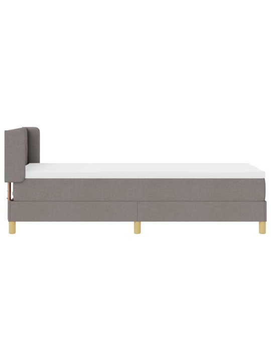 Voodiraam vedrumadratsiga pruunikashall 80 x 200 cm kangas