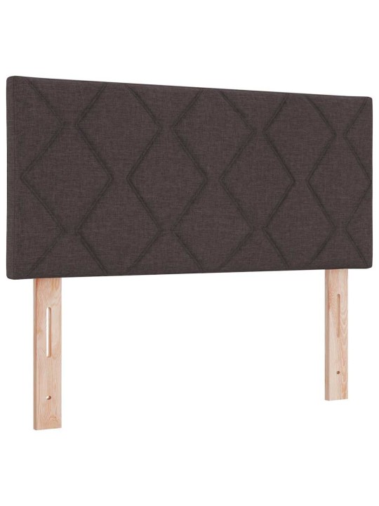 Kontinentaalvoodi madratsi ja peatsiga tumepruun 90 x 200 cm puit