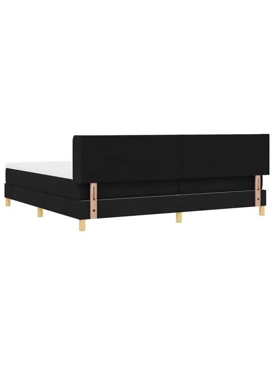 Kontinentaalvoodi madratsiga must ja valge 200 x 200 cm vaht