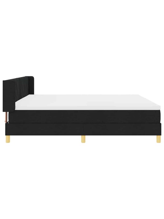Kontinentaalvoodi madratsiga must ja valge 200 x 200 cm vaht