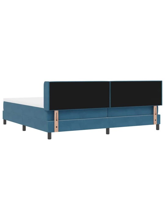 Kontinentaalvoodi koos madratsiga must 100x200 cm samet peaga