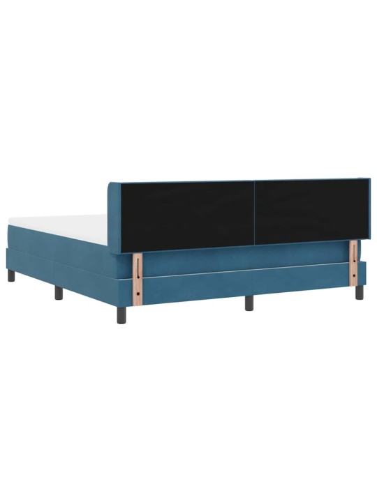 Kontinentaalvoodi koos madratsiga must 100x200 cm samet peaga