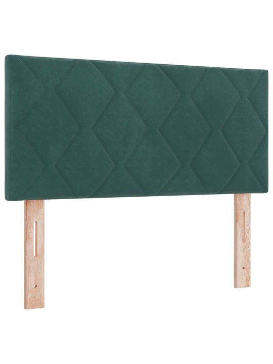 Kontinentaalvoodi koos madratsiga must 100x200 cm samet peaga