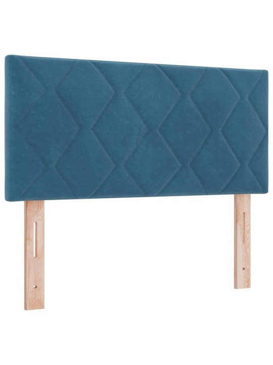 Kontinentaalvoodi koos madratsiga must 100x200 cm samet peaga