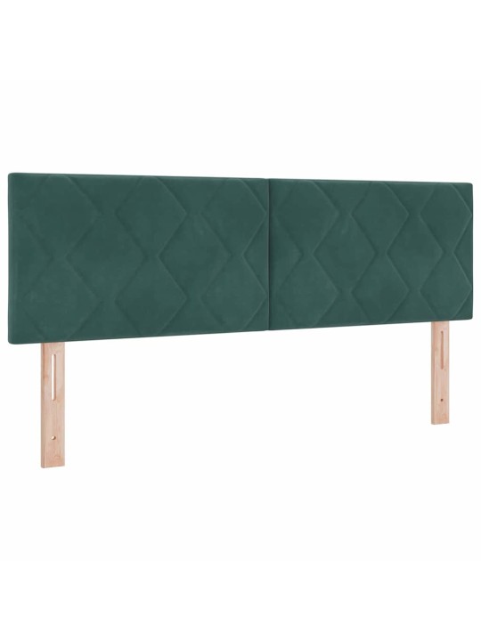 Kontinentaalvoodi koos madratsiga must 100x200 cm samet peaga