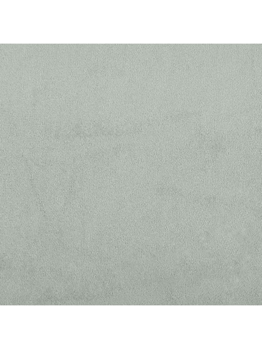 Kontinentaalvoodi koos madratsiga must 100x200 cm samet peaga