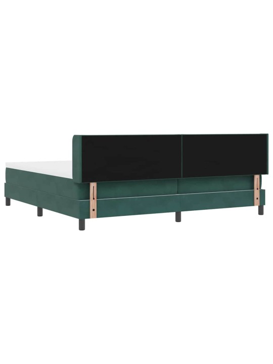 Kontinentaalvoodi koos madratsiga must 100x200 cm samet peaga