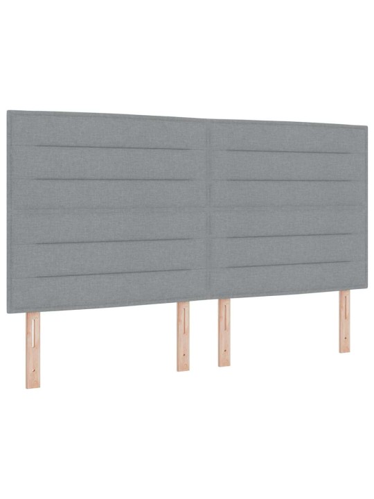 Kontinentaalvoodi madratsiga helehall 200 x 200 cm kangas