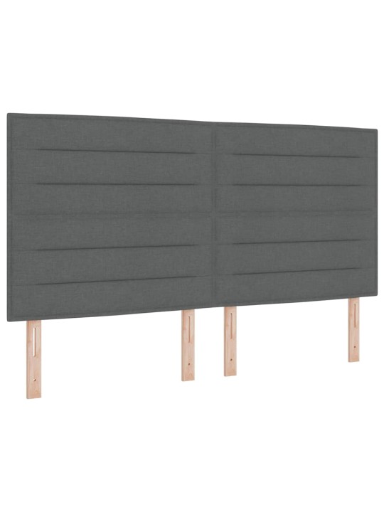 Kontinentaalvoodi madratsiga tumehall 200 x 200 cm kangas