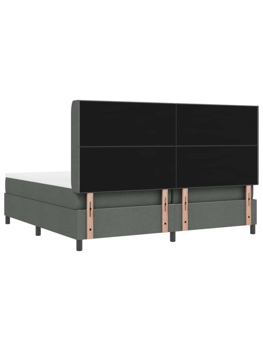 Kontinentaalvoodi madratsiga tumehall 200 x 200 cm kangas