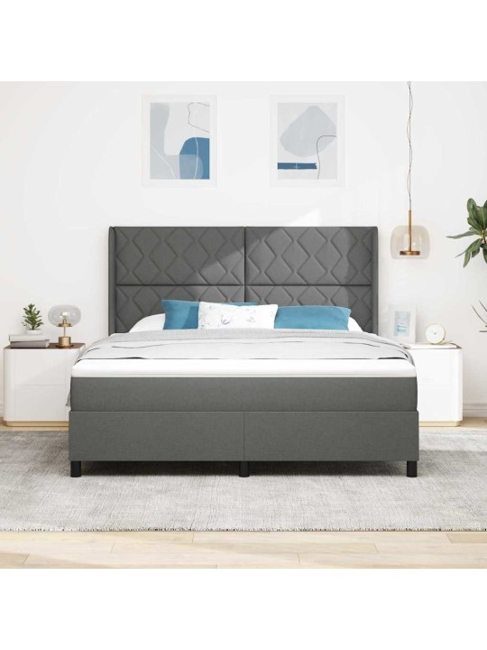 Kontinentaalvoodi madratsiga tumehall 180 x 200 cm kangas