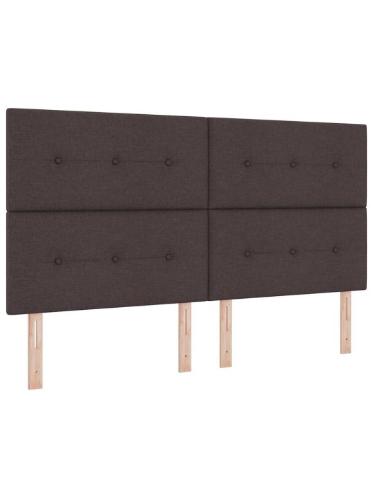 Kontinentaalvoodi madratsiga peaga tumepruun 180 x 200 cm kangas