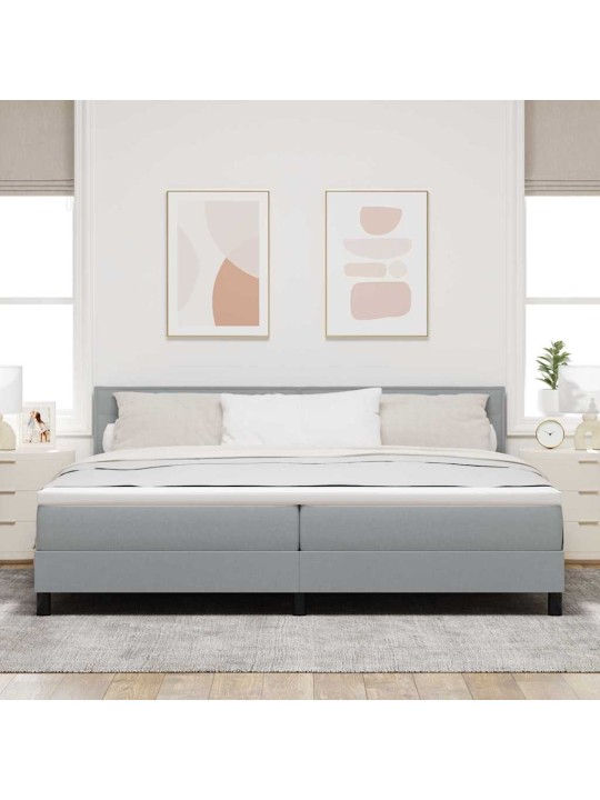 Kontinentaalvoodi madratsiga helehall 200 x 200 cm kangas