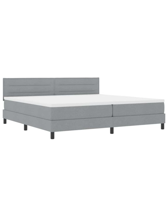 Kontinentaalvoodi madratsiga helehall 200 x 200 cm kangas