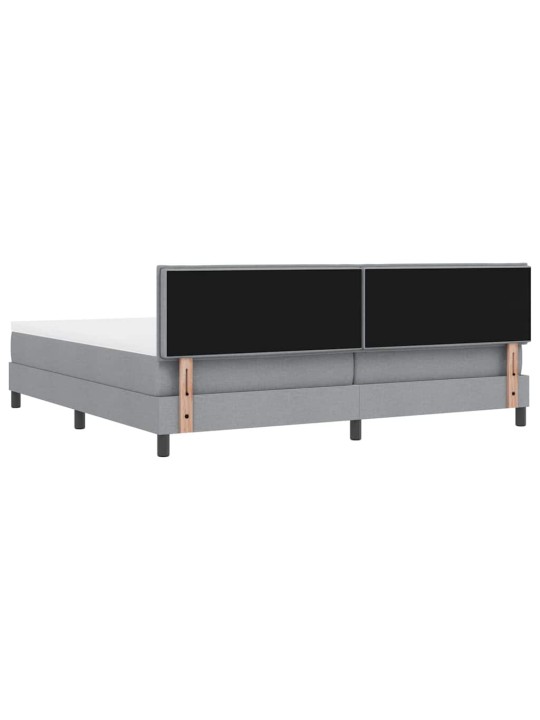 Kontinentaalvoodi madratsiga helehall 200 x 200 cm kangas