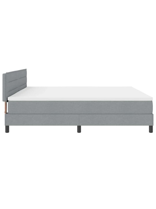 Kontinentaalvoodi madratsiga helehall 200 x 200 cm kangas