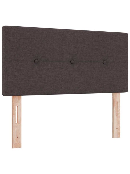 Kontinentaalvoodi madratsiga tume pruun 80 x 200 cm kangas