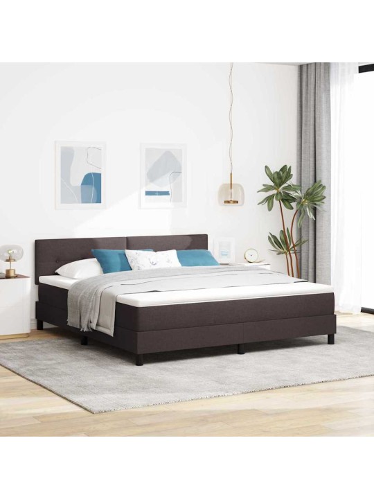 Kontinentaalvoodi madratsiga tume pruun 180 x 200 cm kangas