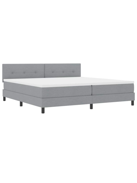 Kontinentaalvoodi madratsiga helehall 200 x 200 cm kangas
