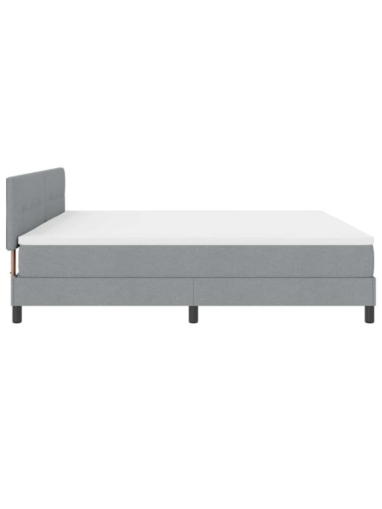 Kontinentaalvoodi madratsiga helehall 200 x 200 cm kangas