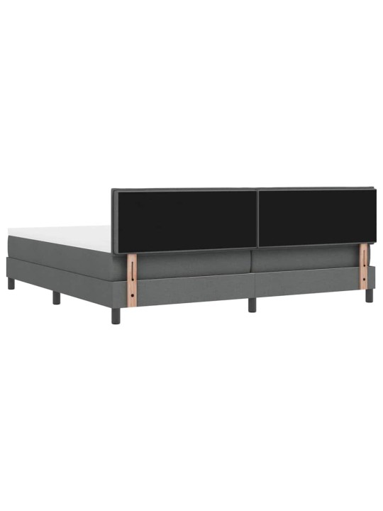 Kontinentaalvoodi madratsiga tumehall 200 x 200 cm kangas