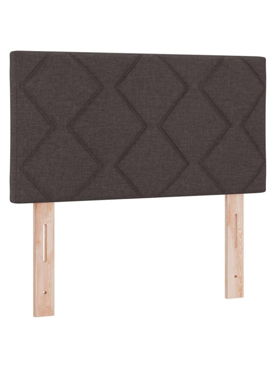 Kontinentaalvoodi madratsiga tume pruun 80 x 200 cm kangas
