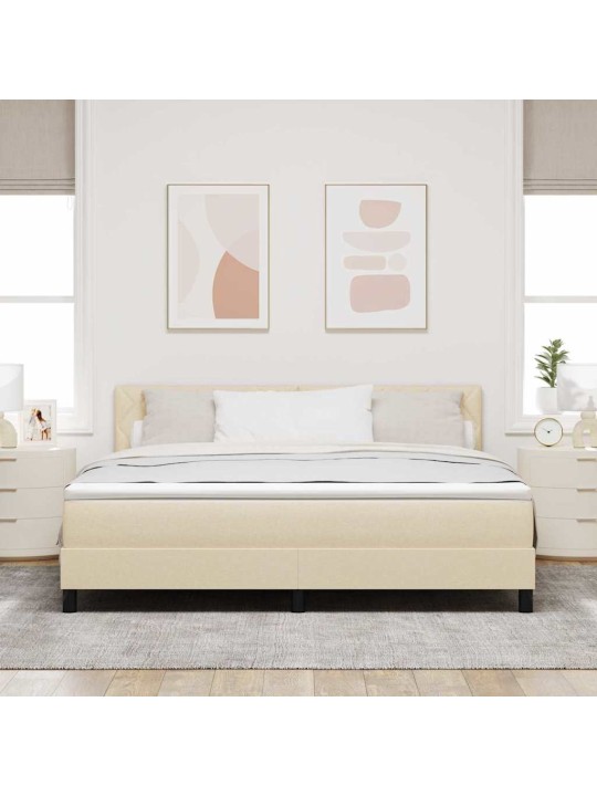 Kontinentaalvoodi madratsi ja peatsiga kreemjas 180 x 200 cm kangas