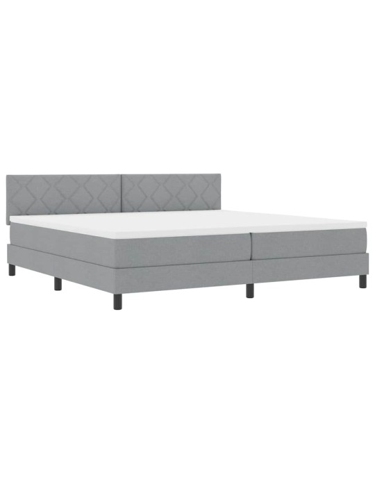 Kontinentaalvoodi madratsiga helehall 200 x 200 cm kangas