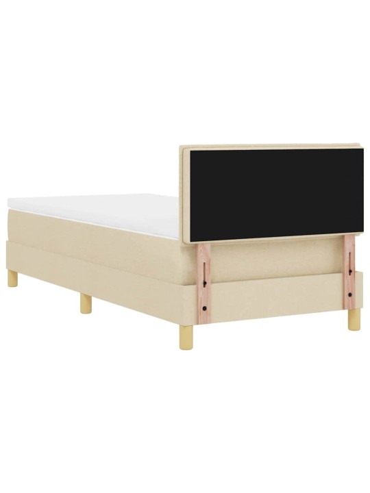 Kontinentaalvoodi madratsi ja peatsiga kreemjas 80 x 200 cm kangas