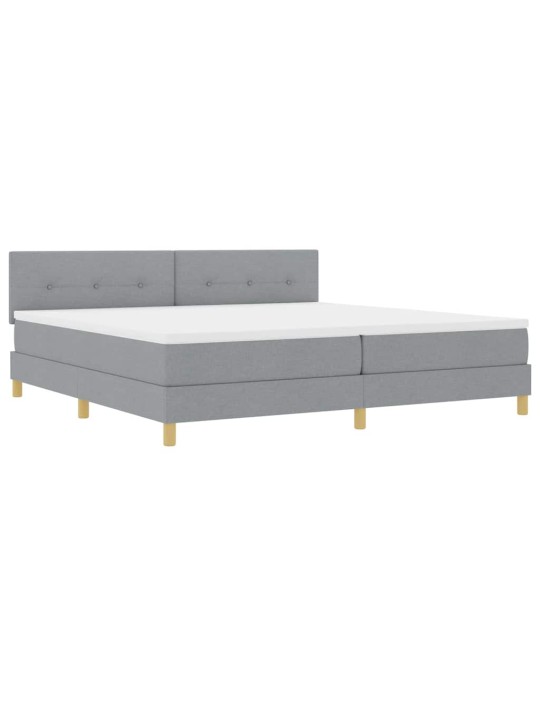 Kontinentaalvoodi madratsiga helehall 200 x 200 cm kangas