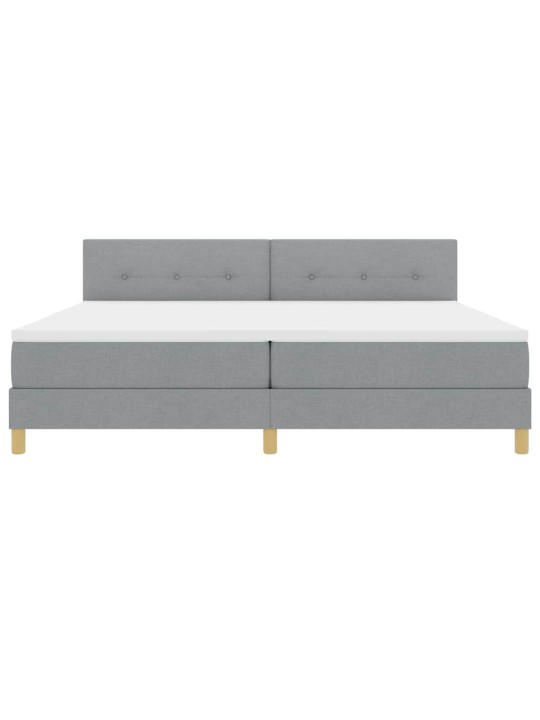 Kontinentaalvoodi madratsiga helehall 200 x 200 cm kangas
