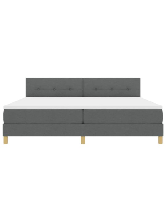 Kontinentaalvoodi madratsiga tumehall 200 x 200 cm kangas
