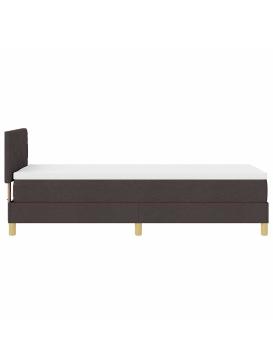 Kontinentaalvoodi madratsiga tumepruun 80 x 200 cm kangas