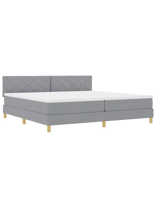 Kontinentaalvoodi madratsiga helehall 200 x 200 cm kangas