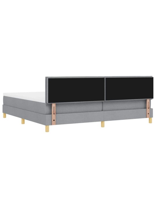 Kontinentaalvoodi madratsiga helehall 200 x 200 cm kangas