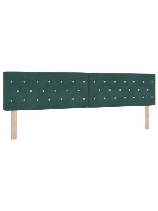 Kontinentaalvoodi madratsiga tumeroheline 200 x 200 cm samet