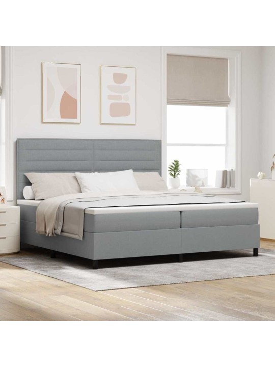 Kontinentaalvoodi madratsiga helehall 200 x 200 cm kangas