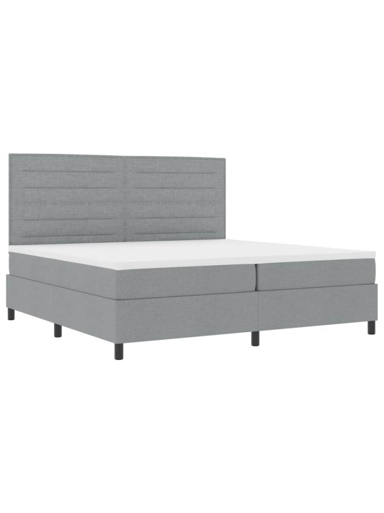 Kontinentaalvoodi madratsiga helehall 200 x 200 cm kangas